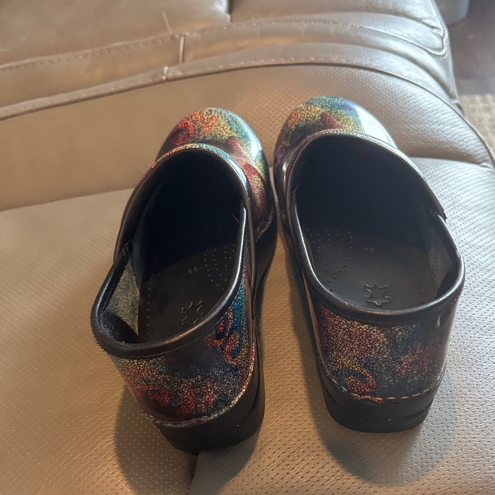 Dansko Multicolor Patterned Mules - image 3
